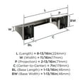 thumbnail image 6 of Amerock Mulholland Brushed Nickel Pivoting Double Post Toilet Paper Holder, 6 of 8