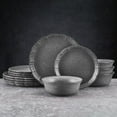 thumbnail image 5 of Pfaltzgraff Noah 12 Piece Stoneware Dinnerware Set Gray, 5 of 5