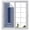 Blue, variant on Rustic Window Privacy Film, Boho Diamond Pattern Border Southwestern Frosted Glass Window Clings Static Cling UV Heat Blocking Reusable Door Sticker for Bathroom 19.6 x 39.3 Inch