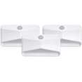 thumbnail image 1 of FYBTO MB710 LED Nightlight, Wireless, Battery-Powered, Motion-Sensing For Use In Bedroom, Stairs, Nursery, Kitchen & More, Three-Pack, White, 1 of 5