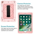 thumbnail image 2 of iPad Air 2 Shockproof Case, iPad Pro 9.7 Case, Dteck Heavy Duty Rugged 3 Layer Full Body Protection Case Kickstand with Shoulder Strap, Hand Strap, Rosegold, 2 of 7