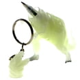 thumbnail image 3 of Glow in the Dark T Rex Hidden Pen Split-Ring-Keychain White/Silver-Tone, 3 of 3