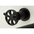 thumbnail image 3 of Kingston Brass KS8050RX Belknap Two-Handle 3-Hole Wall Mount Roman Tub Faucet in Matte Black, 3 of 6