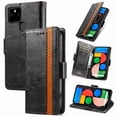 thumbnail image 1 of Case for Google Pixel 5a 5G Cover Leather Wallet Folio Case Book Design Flip Magnetic Closure - Black, 1 of 5