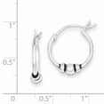 thumbnail image 2 of Sterling Silver Hoop Earrings QE5375, 2 of 2