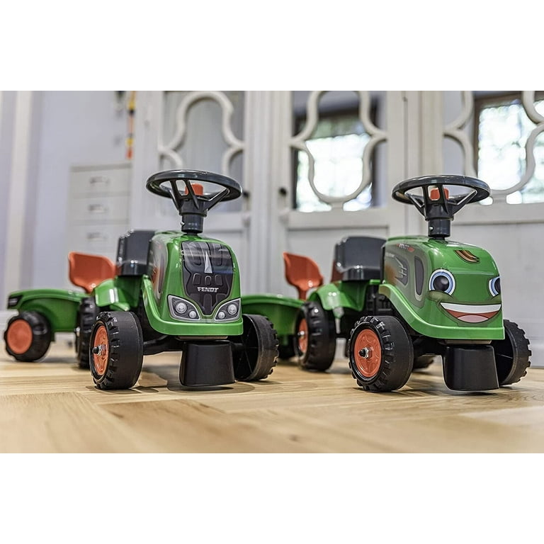 Falk Fendt Baby Ride On Tractor and Trailer with Rake and Shovel