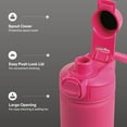 thumbnail image 4 of TAL Stainless Steel Ranger Push Lock Lid Water Bottle 28 fl oz, Pink, 4 of 11