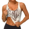 thumbnail image 4 of Lsque Cowboys Riding Horses Printed Women'S Sports Bra, Compression, Moisture Wicking, High-Impact Sports Bra For Women,Supportive sports bra-X-Large, 4 of 9