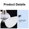 thumbnail image 4 of Yibooy LED Mini Ceiling Fan Light Hose Extender Light Bulb Fan with E27 Socket Lamp, 4 of 10