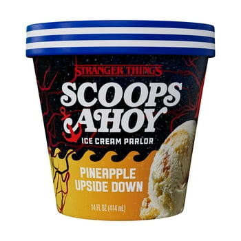 Scoops Ahoy Pineapple Upside Down Ice Cream Pint 14oz Stranger Things Netflix