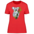 thumbnail image 1 of Koala Eating Leaves T-Shirt Women -Image by Shutterstock, Female Medium, 1 of 2