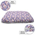 thumbnail image 3 of Tropical Pet Bed, Exotic Banana Leaves and Bird of Paradise Blossoms Hawaiian Pattern, Resistant Pad for Dogs and Cats Cushion with Removable Cover, 24" x 39", Raspberry and Blue Violet, by Ambesonne, 3 of 4