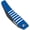 Ribbed Black/Blue/White, variant on D'Cor Visuals Gripper Seat Cover Ribbed Black/Blue