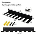 thumbnail image 2 of EIMELI Gym Rack Organizer Heavy Duty Resistance Band Storage Rack Gym Hooks for Barbells Bands Row Handles, 2 of 8