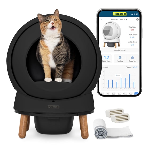 Caja de arena autolimpiante PetSafe ScoopFree SmartSpin para gatos