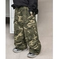 thumbnail image 6 of Huowey Big Boys Cargo Pants Joggers Casual Trousers With Multiple Pockets Loose Fit Straight Leg Comfortable Kids For Autumn Outdoor Play Streetwear,Camouflage,15-16 Years, 6 of 8
