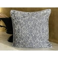thumbnail image 3 of The HomeCentric Decorative Pillow Covers Grey Pack of 2, 18"x18" (45x45 cm) Jacquard Bead Embroidery, Textured & Jacquard Cushion Covers For Sofa, Abstract Modern Style - Ashen Splatter, 3 of 8