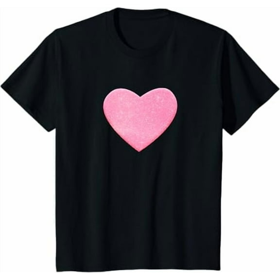 Valentines Pink Heart Graphic Boys T-Shirt