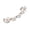 Silver, variant on 1Pc Women Rhinestone Faux Pearl Ear Clip Cuff Earring for Left Ear
