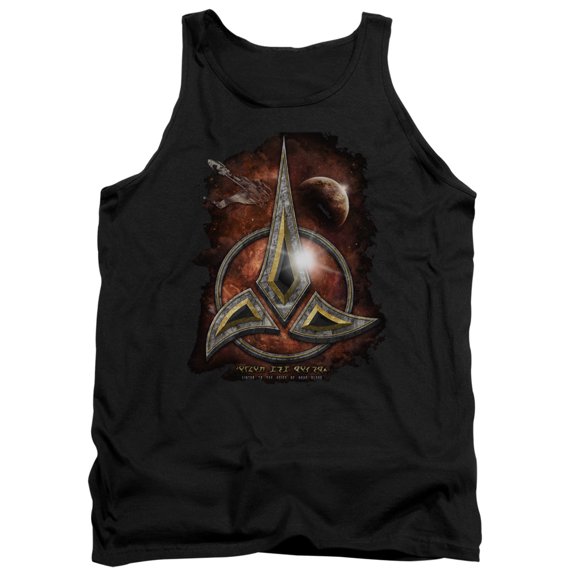 Star Trek Klingon Crest Adult Tank Top Black
