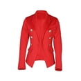 thumbnail image 1 of Blazer Femme Manches Longues Ouvert Blazer Bureau Cardigan Veste, 1 of 6