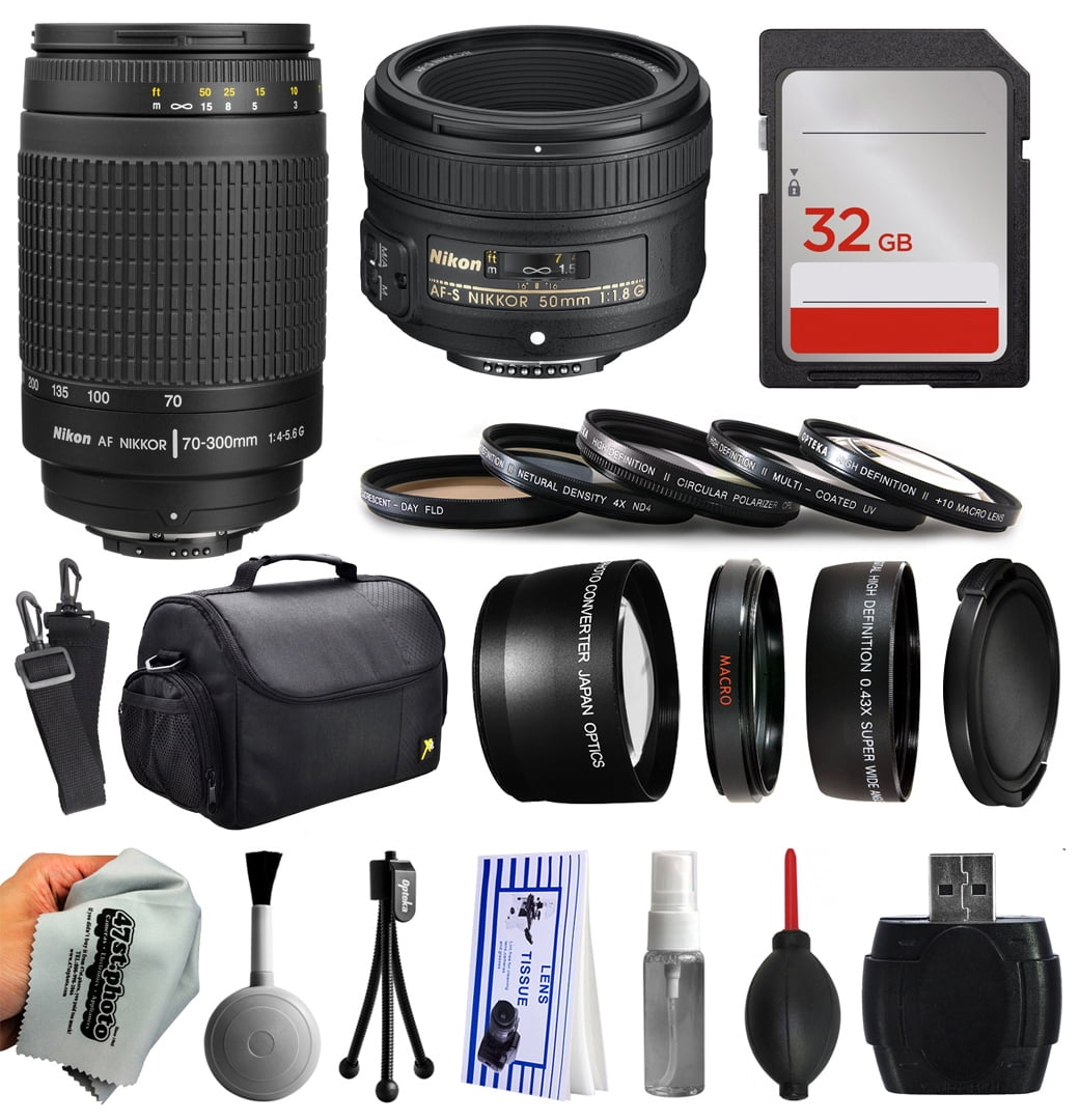 Beginner Accessories Kit for Nikon DF D7200 D7100 D7000 D5500 D5300