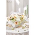 thumbnail image 2 of Set de Decoración de Flores Artificiales Serwalin Blanca de Primavera, 2 of 9