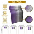 thumbnail image 5 of Purple Grey Cotton Linen Table Runner, Washable Table Runners for Kitchen, Dining Room, Holiday, Home Party Table Decor, 13x72 Inches, 5 of 9