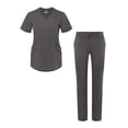 thumbnail image 1 of Adar Pro Scrub Set for Women - Modern V-Neck Scrub Top & Tailored Yoga Scrub Pants, 1 of 7