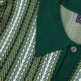thumbnail image 5 of zfhfof Men's Short Sleeve Knit Shirts Vintage Classic Button Down Bowling Polo Shirt Lightweight Casual Striped Golf Shirt Tops, 5 of 8