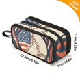thumbnail image 4 of FORMRS Pencil Case with 3 Compartments Zipper Pouch, Elementary School Level and up, Baseball Pattern, 4 of 8