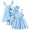 Blue, variant on KIMI BEAR 3T Toddler Girls Summer Dress 4T Toddler Girls Sundress 3 Packs Sleeveless Halter A-line Dress Solid Color Pear Print Dress Floral Dress Beach Clothing Yellow
