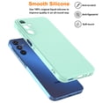 thumbnail image 6 of Ebizware Shockproof Liquid Silicone Protective Cell Phone Case for Samsung Galaxy A15 5G, Mint Green, 6 of 9