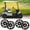 Black, variant on PIT66 10" 4PCS Chrome Black Wheel Cover Hub Caps Golf Cart Fit for Yamaha/EZGO Club Car