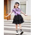 thumbnail image 5 of Arshiner Girls Casual Short-Sleeve T-Shirt Cute Print Twist Front Summer Blouse for Girls Tunic Tee Tops, 5 of 5