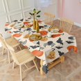 thumbnail image 5 of Light Halloween Pumpkins Bats and Spiders Rectangle Tablecloth 60"x102",Waterproof Polyester Rectangle Table Cloth, Wipeable Spillproof Polyester Tablecloth for Dining, Camping, Indoor and Outdoor, 5 of 6