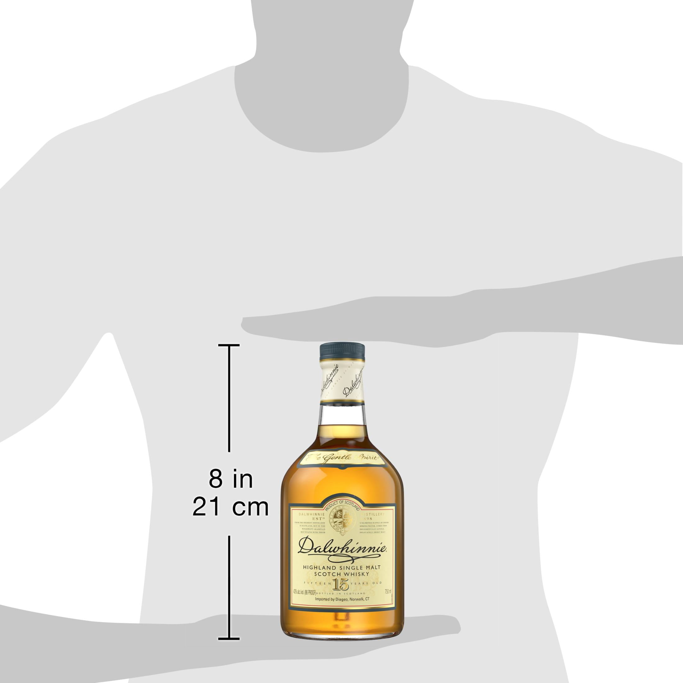 Dalwhinnie 15 Year Old Single Malt Scotch Whisky, 750 mL, 43% ABV
