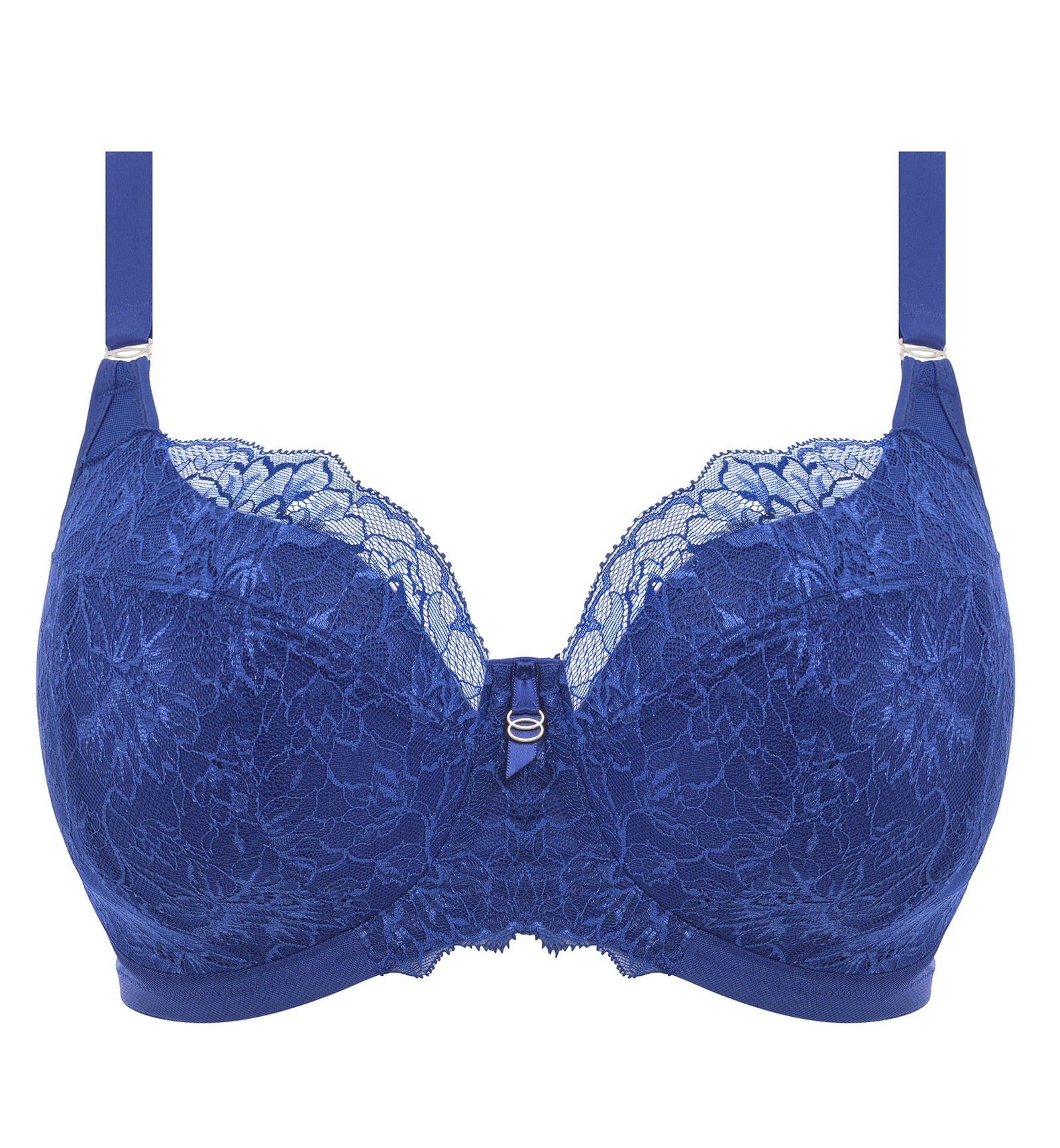 Elomi Brianna Padded Half Cup Underwire Bra (8081),36GG,Lapis