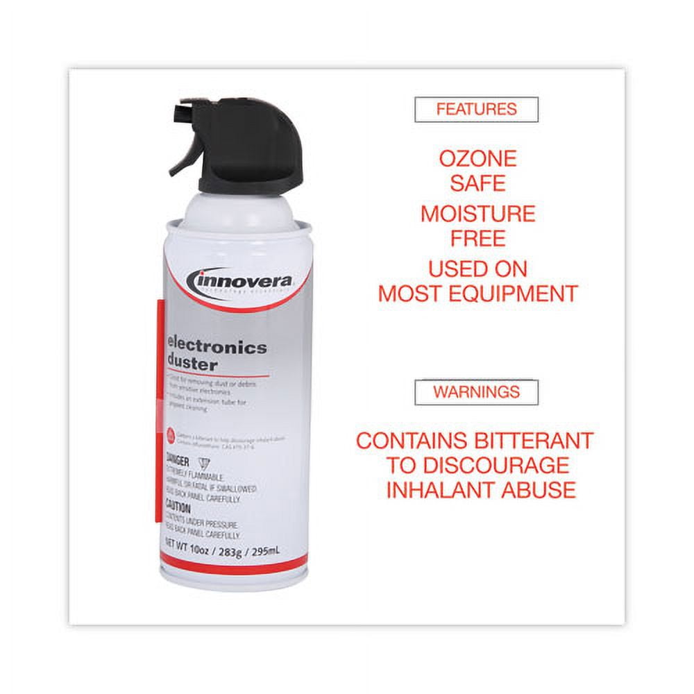 Compressed Air Duster Cleaner, 10 Oz Can, 4/pack | Bundle of 5 Packs