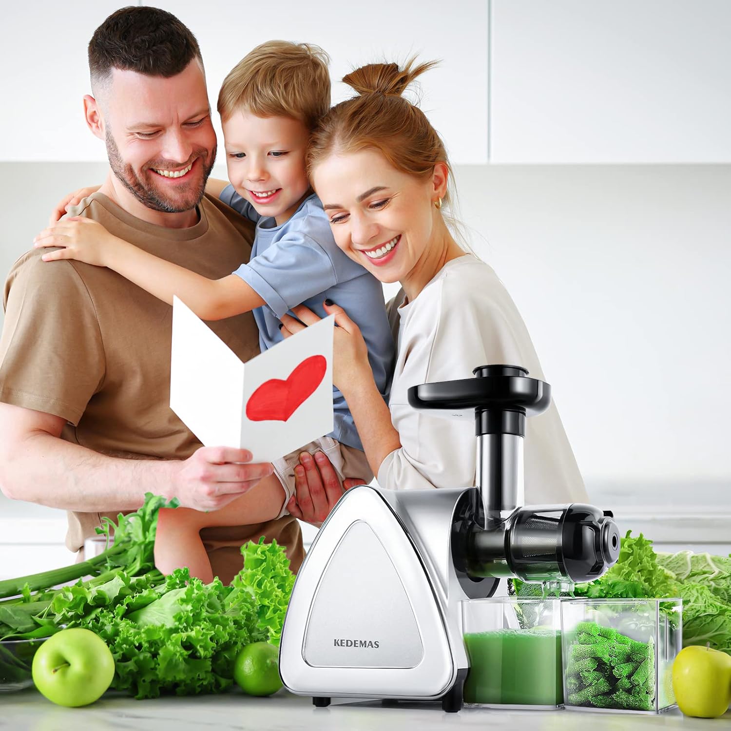 Portable Hand Juicer,Juicer Machines with Reverse Function,Low Noise Electric Cold Press Juicer, High Juice Yield,BPA Free 150W,Easy to Clean for Vegetables and Fruits -Silver