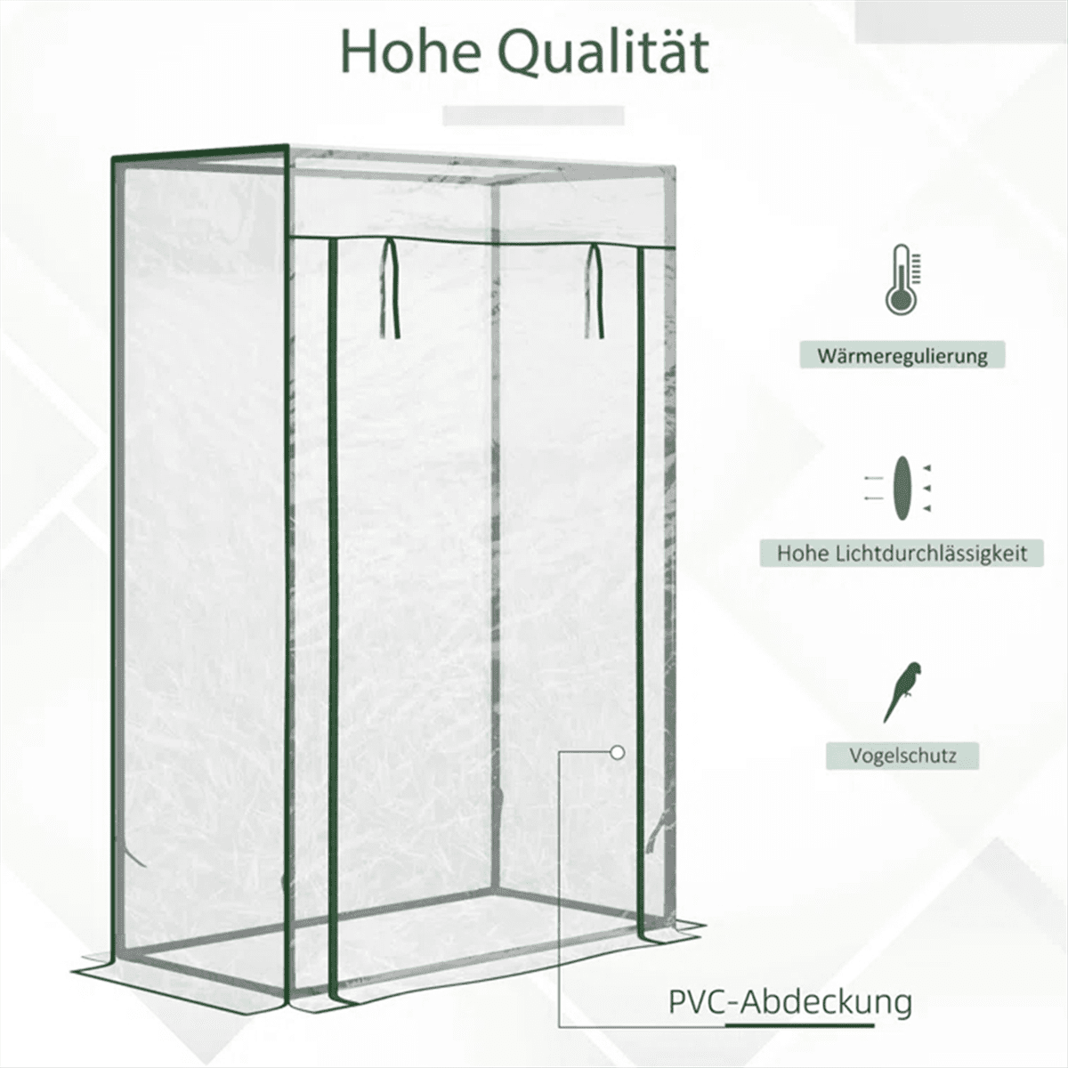Greenhouse Replacement Cover Outdoor Grow Tent Waterproof Anti-UV Greenhouse Cover Portable Mini Garden Greenhouse