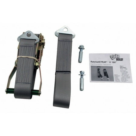 

Quakehold! Ratchet Strap 180 In Gray RF.R180.G.1