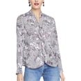 thumbnail image 1 of Rachel Roy Blouse à Enfiler Torsadée pour Femmes, Gris, 6, 1 of 2