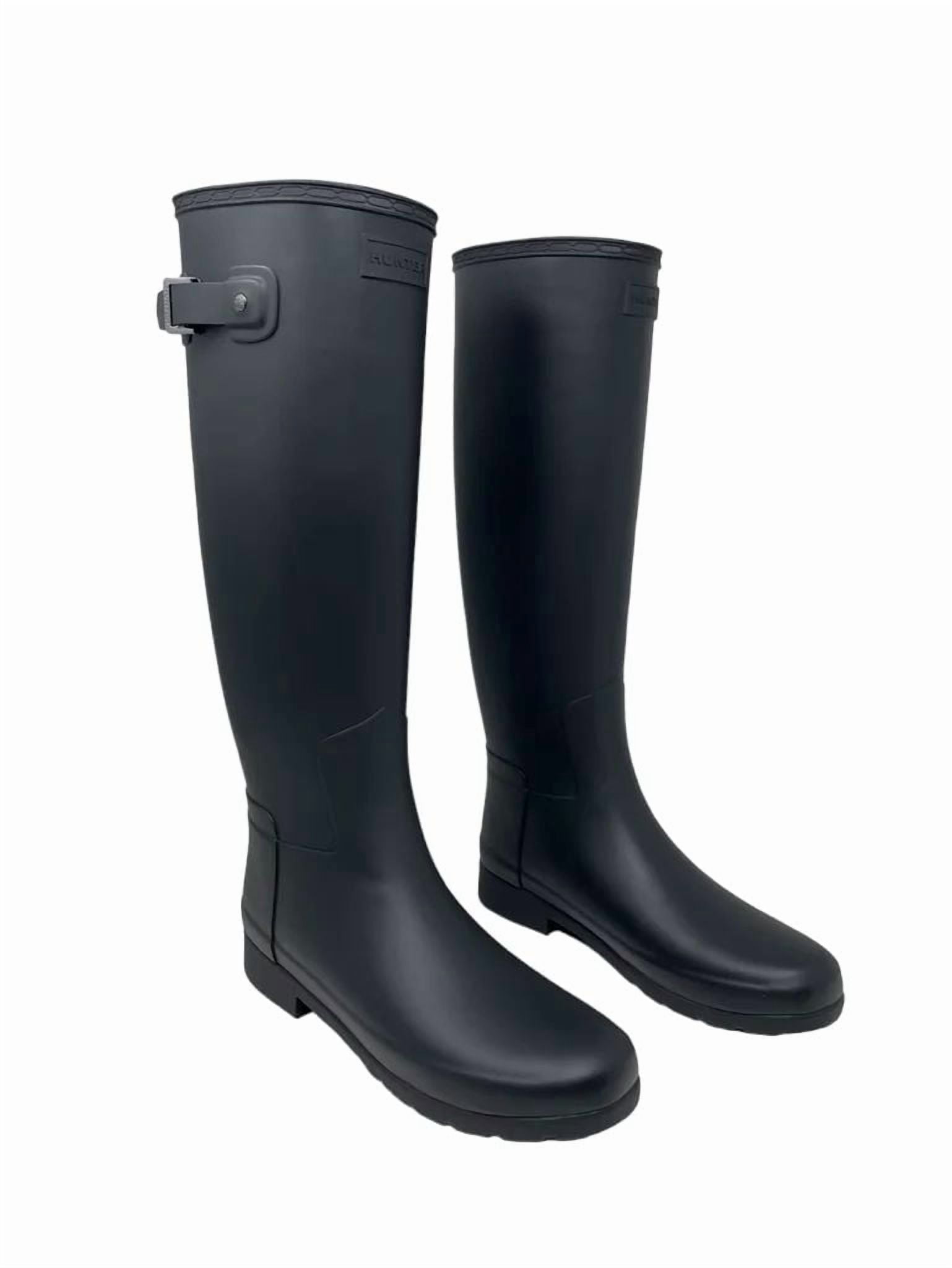 Hunter Women's Original Tall Waterproof Rain Boots, Navy, Size 10