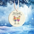 thumbnail image 5 of WEGFTDUOP Wine Glass Themed Christmas Ornament Christmas Tree Pendant Holiday Decoration, 5 of 5