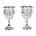 thumbnail image 2 of Zoyueyie Shot Glass Metal Goblet Vintage Egyptian Shot Glass Goblet Cocktail Glass For Home Bar Wedding Party Supplies Silver, 2 of 10