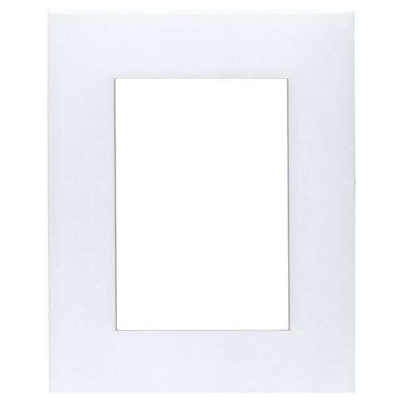 Pack of 5 18x24 White Mats with White Bevel Cut for 12x18 Pictures