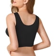 thumbnail image 4 of Nebility Post-Surgery Front Closure Bra for Women Posture Corrector Compression Shapewear Tops with Breast Support Band(Black Small), 4 of 8