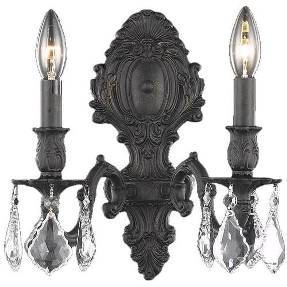 Wall Sconce MONARCH Traditional Bedroom Living Room Bathroom 2-Light Foy EL-9024