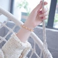 thumbnail image 2 of 100pcs Golden Tibetan Style Spacer Beads 6.5mm in Diameter Metal Bicone Loose Charm Beads for Woman Real 18K Gold Plated Alloy Spacer Beads for Bracelet Necklace Jewelry Making, 2 of 6